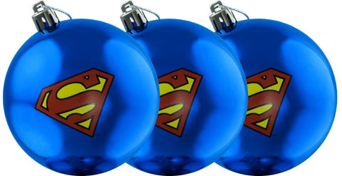 DC - Superman Logo Christmas Bauble 3Pk
