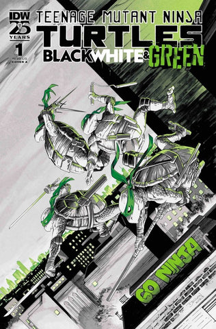 TMNT: BLACK WHITE & GREEN #1 : Cover A (2024)