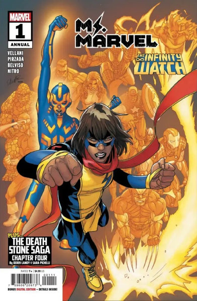 MS MARVEL ANNUAL #1 : Salvador Larroca Cover A (Infinity Watch Part Four)