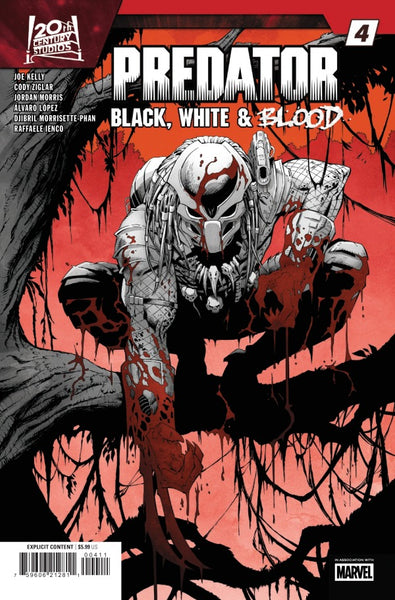 PREDATOR: BLACK WHITE & BLOOD #4 : Netho Diaz Cover A   (2025)
