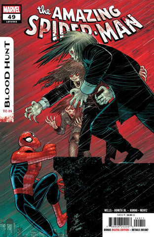 AMAZING SPIDER-MAN #49 : John Romita Jr. Cover A (Blood Hunt) (2024)