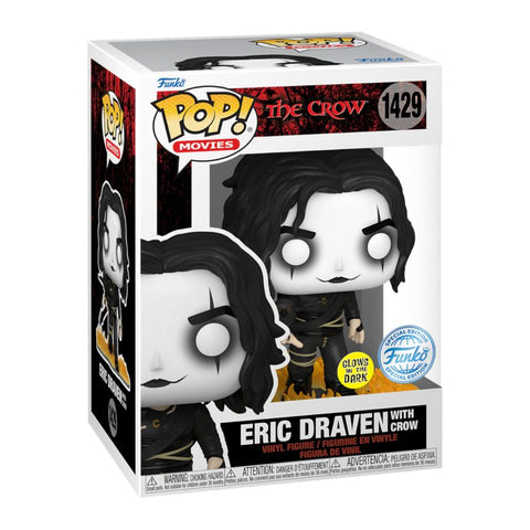 The Crow - Eric Draven with Crow US Exclusive Glow Pop! Vinyl