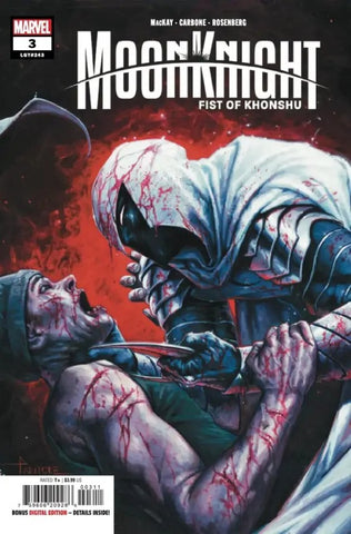 MOON KNIGHT: FIST OF KHONSHU #3 : Davide Paratore Cover A (2024)