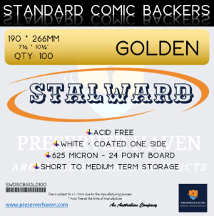 Stalward - Golden Age Comic Backing Boards