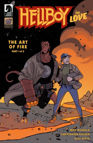 HELLBOY IN LOVE: ART OF FIRE #1 : Alex Nieto Cover A   (2025)