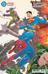 DC/MARVEL: SUPERMAN/SPIDER-MAN #1 : Mikel Janin vs. Lex Luther & Green Goblin cover V   (2026)