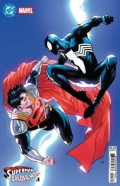 DC/MARVEL: SUPERMAN/SPIDER-MAN #1 : Daniel Sampere Superboy Prime/Spider-man Black Cover ZF   (2026)