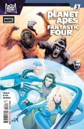 PLANET OF APES VS FANTASTIC FOUR #3 : Greg Land Cover A   (2026)