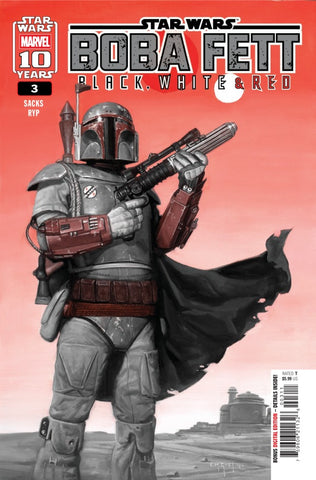 Star Wars: Boba Fett – Black, White & Red #3 : E.M. Gist Cover A   (2025)