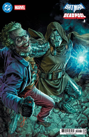 DC/MARVEL: BATMAN/DEADPOOL #1 : Lee Bermejo Joker/Dr. Doom Cover C   (2025)