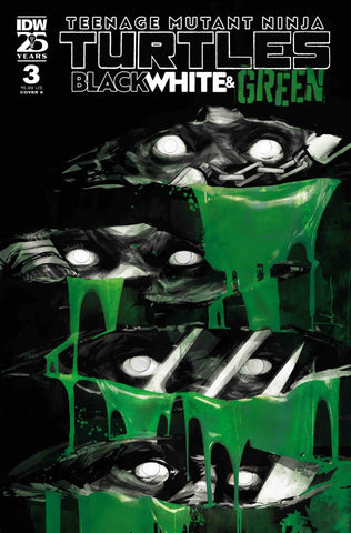 TMNT: BLACK WHITE & GREEN #3 : Pat Gleason Cover (2024)