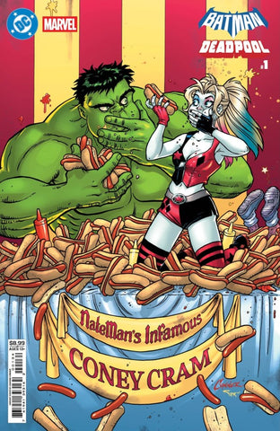 DC/MARVEL: BATMAN/DEADPOOL #1 : Amanda Conner Harley Quinn/Hulk Cover F   (2025)