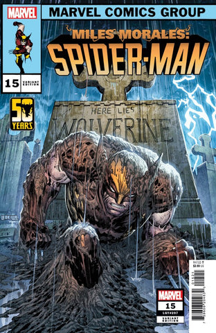 MILES MORALES: SPIDER-MAN #15 : Ken Lashley Wolverine Variant (2024)