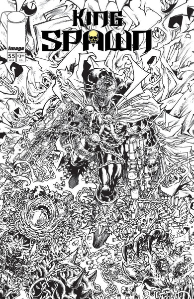 KING SPAWN #55 : Harvey Tolibao B&W cover B   (2026)
