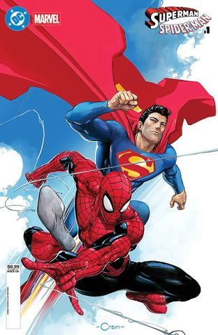 DC / Marvel: Superman / Spider-Man #1  Clayton Crain Variant (On Sale April 2026)