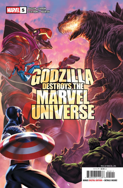 GODZILLA DESTROYS MARVEL UNIVERSE #5 : Mark Brooks Cover A   (2025)