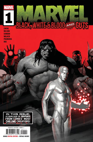 MARVEL: BLACK, WHITE & BLOOD AND GUTS #1 : E.M. Gist Cover A   (2025)