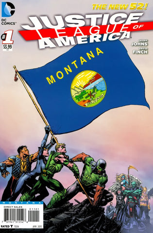 Justice League of America #1 (David Finch Montana Variant) (2013)
