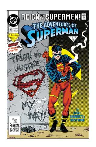 Adventures of Superman #501 Facsimile Edition 2026   (On Sale October 2026)