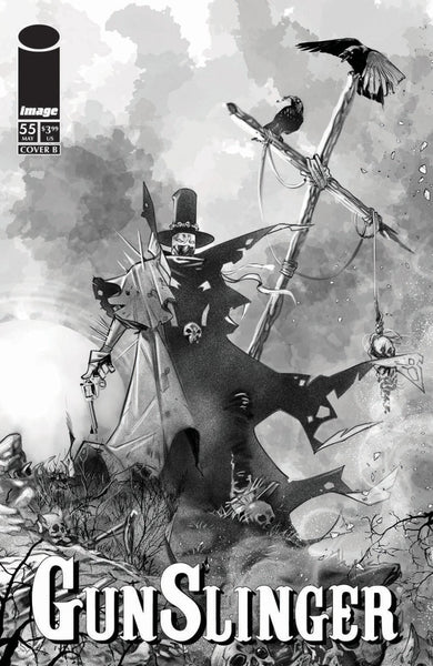 GUNSLINGER SPAWN #55 : Ig Guara B&W cover B   (2026)