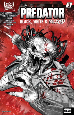 PREDATOR: BLACK WHITE & BLOOD #3 : Martin Coccolo Cover A   (2025)