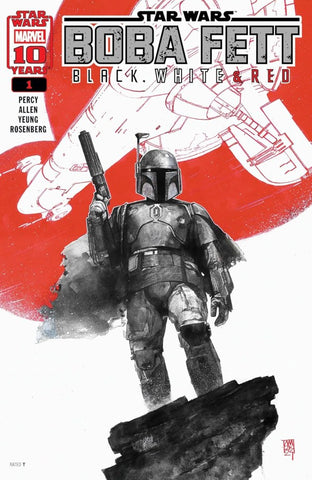 STAR WARS: BOBA FETT BLACK WHITE #1 : Alex Maleev Cover A   (2025)