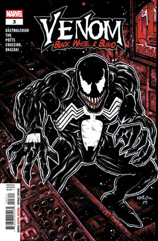 VENOM: BLACK, WHITE & BLOOD #3 : Kevin Eastman Cover A   (2025)