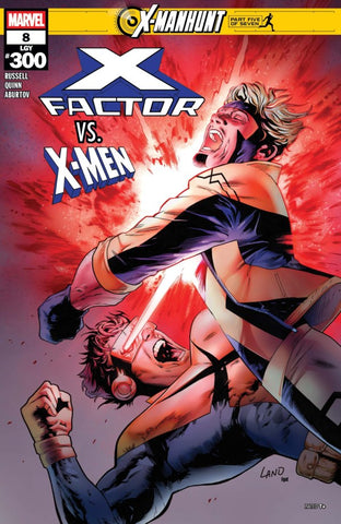 X-FACTOR #8 : Greg Land Cover A (X-Manhunt Part Five) (2025)