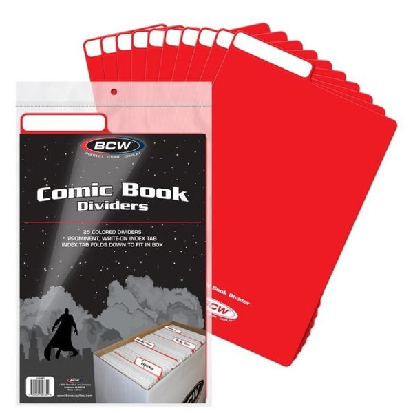 BCW Comic Divider - Red (Pack of 25)